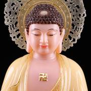 汉白玉西方三圣神像家用阿弥陀，佛像观世音菩萨大势，至菩萨摆件定制