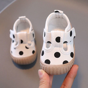 2023宝宝鞋子1-2岁婴儿软底帆布鞋女春秋小童布鞋学步鞋单鞋9
