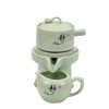 懒人茶具青瓷功夫套装中式陶瓷自动茶具旋转复古石磨泡茶冲茶器