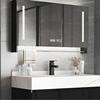 304不锈钢智能浴室镜柜，单独防雾卫浴，镜箱带灯挂墙式卫生间储物镜