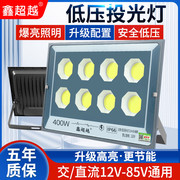 LED投光灯低压12V24V48V户外防水交直流船用电瓶夜市灯地摊灯摆摊