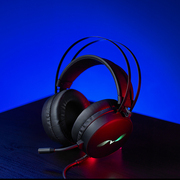 雷柏VH310游戏电脑耳机头戴式带麦F虚拟7.1声道高清语音降噪耳麦