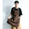 帆布围裙定制logo印字餐饮专用防水工作服男女家用厨房奶茶咖啡店