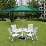 白色特斯林户外休闲室外花园，阳台庭院露天桌椅，家具组合太阳伞