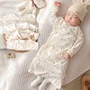 春秋宝宝衣服纯棉，连体衣新生儿护肚睡袋，初生儿四季包被长袖0-3岁