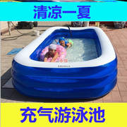 充气水池折叠玩水耐热小孩儿童游泳池成人婴儿耐用加厚防刺游
