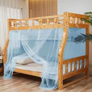 子母床蚊帐儿童上下铺梯形高低双层床家用特加密柜梯上窄下宽蚊g