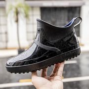 男士雨鞋韩国时尚潮流，短筒四季水鞋加绒保暖防滑耐磨一体胶鞋套鞋