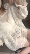 欧货2024春装女设计感法式甜美超仙衬衫宽松显瘦蕾丝上衣喇叭袖潮