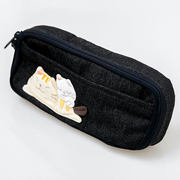 原创设计啵啵猫女可爱帆布便携手拿洗漱防水化妆包笔袋121517