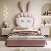 海森威兔子儿童床女孩，公主床女童单人床，卧室现代简约网红兔子床