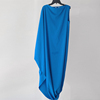 小众设计出口不规则下摆无袖纯色连衣裙 气质蓝色小礼服裙晚宴裙