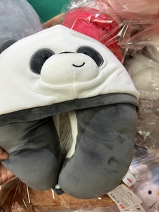 名创优品裸熊u型枕，大象玩偶树懒毛绒玩具，抱枕靠垫miniso孤品礼物