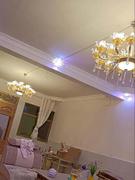 欧厅式客灯简橙色约现代大气，奢水晶卧室，大饭厅餐厅厅吊灯美式