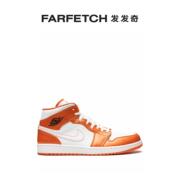 jordan男女通用airjordan1mid板鞋，farfetch发发奇