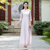 中式改良版旗袍夏装2022年连衣裙中国风禅意唐装茶服女装裙子
