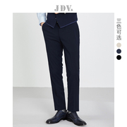 JDV男装春秋季纯色时尚直筒长裤袢男通勤商务西裤裤子