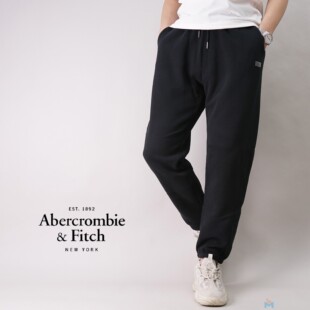 美国Abercrombie Fitch男af宽松抓绒休闲长裤运动裤束脚慢跑卫裤