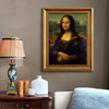 达芬奇名画蒙娜丽莎的微笑油画装饰画客厅餐厅卧室复古壁画像挂画