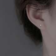 网红S925纯银海豚耳钉女2022年潮小众设计感养耳洞耳环高级感