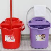 手压带滑轮加厚洗拖把桶挤水桶墩布清洁单桶拖把压干桶家用大容量