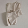 韩版春夏婴幼童装时尚洋气休闲针织马甲短裤套装宝宝潮搭两件套