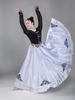 蒙古族舞蹈练习裙成人，半身长裙新疆维族练功大摆裙舞蹈服女
