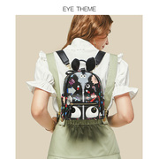 背包女2022学生涂鸦双肩，包时尚(包时尚)青年轻便大容量旅行小背包