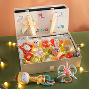 日本新生的儿见面礼婴儿玩具礼盒套装刚出生宝宝用品满月礼物衣服