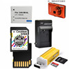 适用 佳能S90 S95 SX170 IS S120 S200相机电池+充电器+32G内存卡