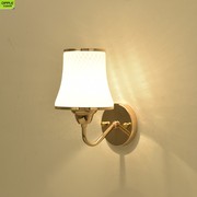 欧普照明壁灯卧室现代简约客厅创意，金色带(金色带)开关楼梯过道led房间床