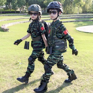 迷彩服套装特种兵军装警装小童幼儿军训服演出服夏季男女孩小学生