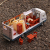 合金房车模型大巴旅行车路虎拖车，回力声光汽车拼装组装玩具车