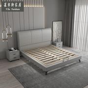 北欧布艺床科技布床主卧室，现代简约1.5米小户型，软包储物双人