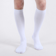 纯棉小腿袜子男祙高筒夏季薄款秋冬加厚白色长筒不过膝盖防臭吸汗