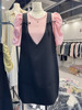圣依雅韩版甜美温柔风粉色背带连衣裙套装清新减龄小个子两件套裙