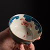 青花瓷手绘主人杯单杯景德镇个人茶杯陶瓷茶盏，复古功夫茶具品茗杯