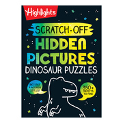 刮一刮英文原版scratch-offhiddenpicturesdinosaurpuzzles解开隐藏图片中的恐龙谜题英文版进口英语原版书籍