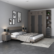 卧室成套家具套装组合全屋北欧现代简约床衣柜，主卧三四五六件套房
