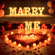 创意love求爱结婚表白情人节生日，浪漫惊喜场景布置道具装饰字母灯