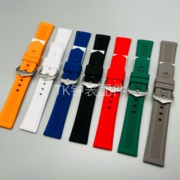 TSO P通用硅胶 橡胶运动防水 平口平头表带女12mm-24mm手表带配件