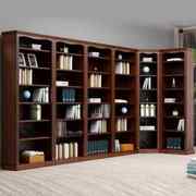 美式全实木书架自由组合无门书柜，置物架落地书房展示柜书橱陈列架