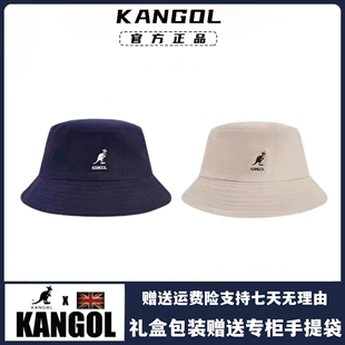 kangol帽子袋鼠时尚，休闲潮牌百搭春夏防晒遮阳帆布渔夫帽