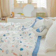 婴儿盖毯夏季宝宝六层纱布毛毯毛巾被凉被子儿童盖巾午睡毯子薄被