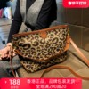 香港品牌包包女2023大容量豹纹单肩手提托特包真皮斜跨大包包
