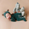 萌宝宝龙年拍照衣服套装主题可爱小恐龙玩偶摄影道具婴儿满月服装