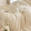 美谊家纺法式卧室床上四件套全棉纯棉140支蕾丝被罩床单公主风1.8