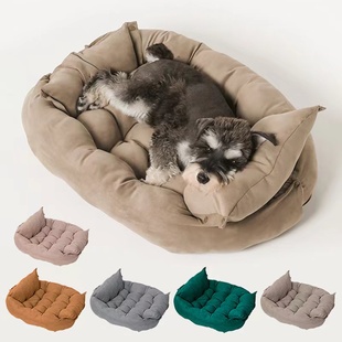 四季宠物窝保暖狗窝垫子，沙发法斗睡觉窝，多功能猫窝柔软透气可机洗