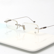 CHROME HEARTS克罗心眼镜框商务无框方形SOFFFFFFFFERS II眼镜架