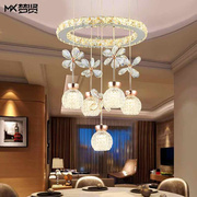 餐厅灯吊灯三头现代简约创意，个性餐桌灯led饭厅，家用客厅水晶灯